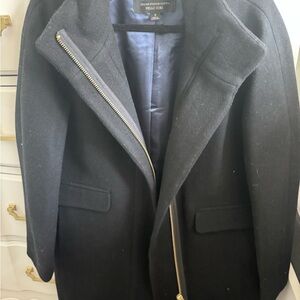 J. Crew Black and Gold Pea Coat - Like New